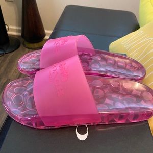 Bold Pink slide sandals Coach sz 8